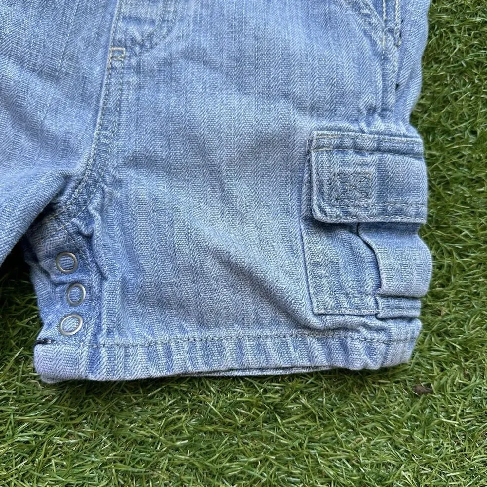 Vintage Old Navy Jean Overalls Toddler Size 18-24 Months Cargo Pockets Farmer‎